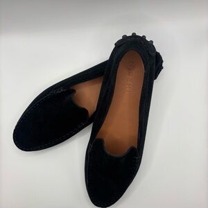 M. Gemí Feliz Black Suede Loafers Women’s Size 10.5 NWT